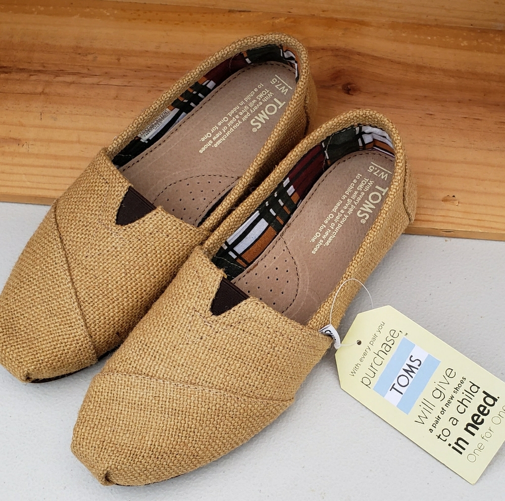 TOMS Classic Burlap Flats